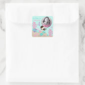 Kleine Zeemeermin Foto Sticker Brunette 4 (Tas)