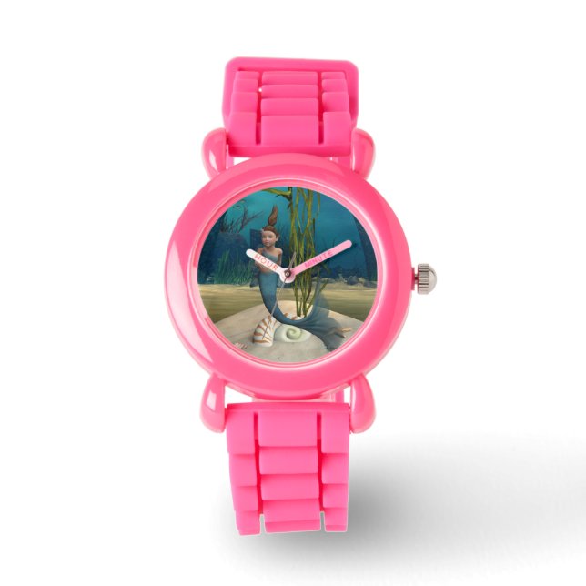 Kleine Zeemeermin Horloge (Voorkant)