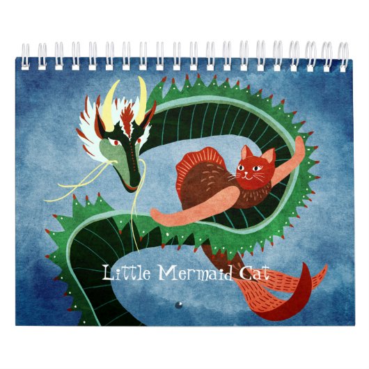 Kleine Zeemeermin Kat Kalender (Hoes)