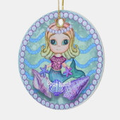 Kleine Zeemeermin Keramisch Ornament (Links)