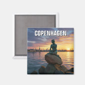 Kleine Zeemeermin Kopenhagen Denemarken Reizen Magneet (Voorkant / Achterkant)