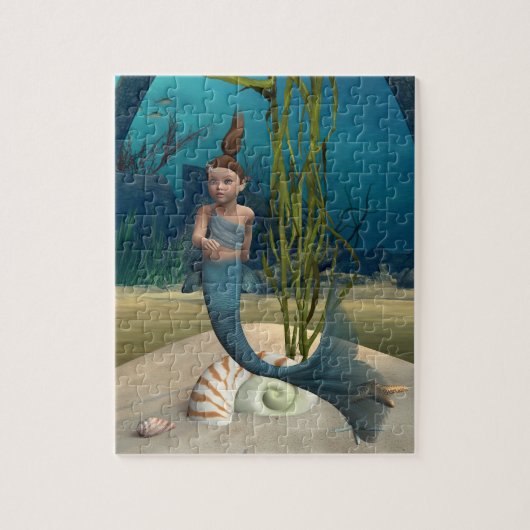 Kleine Zeemeermin Legpuzzel (Verticaal)