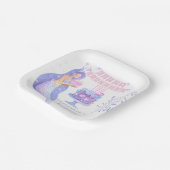 Kleine Zeemeermin Magisch Onder het zee Verjaardag Papieren Bordje (Gebogen)