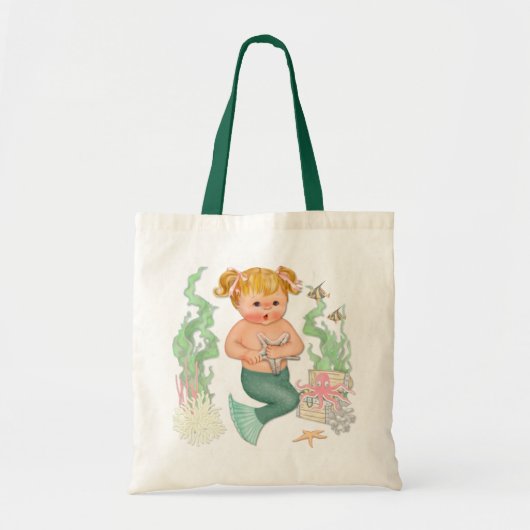 Kleine Zeemeermin - Meisje Tote Bag (Voorkant)