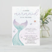 Kleine zeemeermin, nautisch onder het Zeeen Baby s Kaart (Staand voorkant)