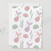 Kleine zeemeermin, nautisch onder het Zeeen Baby s Kaart (Achterkant)