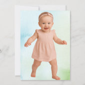 Kleine Zeemeermin Onder De Zee Gouden Glitter Verj Kaart (Achterkant)