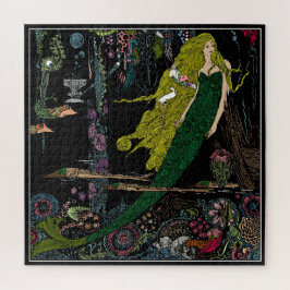 Kleine zeemeermin onder het Zee Legpuzzel