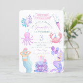 Kleine zeemeermin onder zee Magic Verjaardagsuitno Kaart