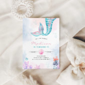 Kleine Zeemeermin Onderwater Verjaardag Kaart