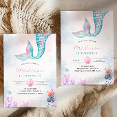 Kleine Zeemeermin Onderwater Verjaardag Kaart