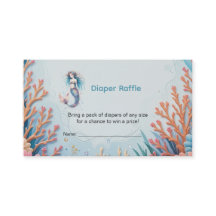 Kleine Zeemeermin OnderZee Baby shower Luier Raffl