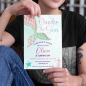 Kleine Zeemeermin ONEder Het Zee 1e Verjaardagsfee Kaart