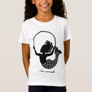 Kleine zeemeermin springt touw t-shirt