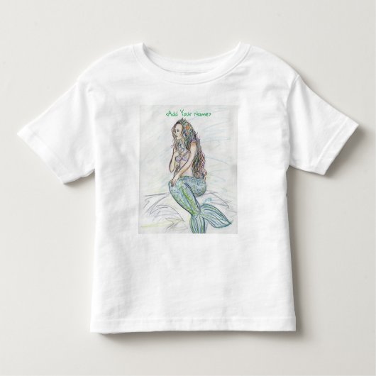 Kleine Zeemeermin Sprookjes Fantasy Kunst T-Shirts (Voorkant)