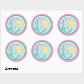 Kleine zeemeermin Sticker blond 4 (Vel)