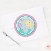 Kleine zeemeermin Sticker blond 6 (Envelop)