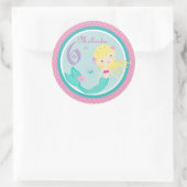 Kleine zeemeermin Sticker blond 6 (Tas)