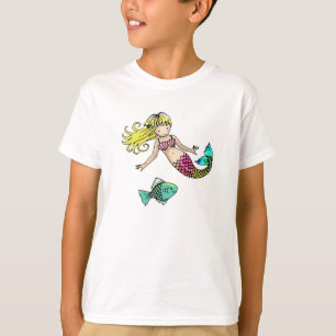Kleine Zeemeermin T-shirt voor kinderen