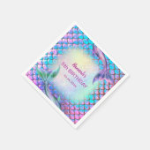 kleine zeemeermin thema patroon Verjaardag Servet (Hoek)