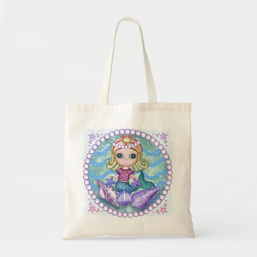 Kleine Zeemeermin Tote Bag (Voorkant)