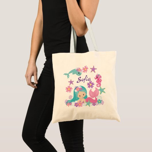 kleine zeemeermin tote bag (Voorkant (product))