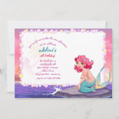 Kleine zeemeermin van de uitnodiging van de Zee (Voorkant)