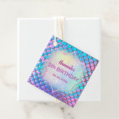 kleine zeemeermin Verjaardag Bedankjes Labels (In situ)