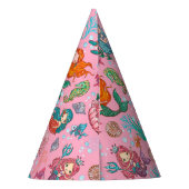 Kleine Zeemeermin Verjaardag Feesthoedjes (Achterkant)