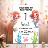 Kleine Zeemeermin Verjaardag Welkom Poster