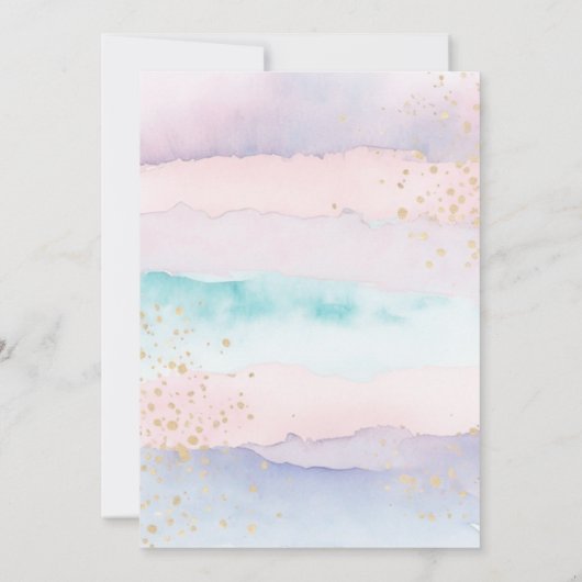 Kleine zeemeermin verjaardagsbash onder het Zee In Kaart (Achterkant)