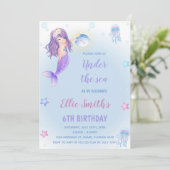 Kleine Zeemeermin Verjaardagskaarten Kaart (Staand voorkant)