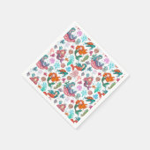 Kleine Zeemeermin Verjaardagspapier Servet (Hoek)