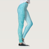 Kleine zeemeermin Yoga Pants Fish Scales Blue Wate Leggings (Rechts)