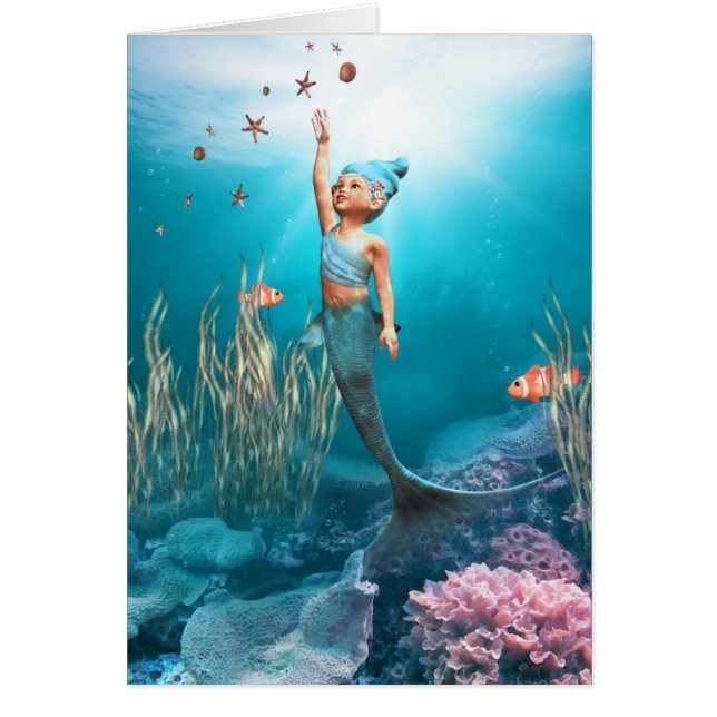 Kleine Zeemeerminikaart (Voorkant)