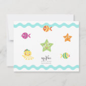 Kleine zeemeerminikaart 2 bedankkaart (Achterkant)