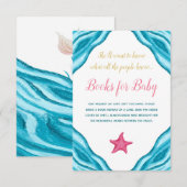 Kleine zeemeerminnelijke boeken voor Baby Informatiekaartje (Voorkant / Achterkant)