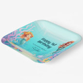 Kleine zeemeerminnen onder het Zee Verjaardagsfees Papieren Bordje (Gebogen)