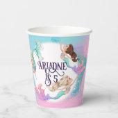  kleine zeemeerminnen papieren bekers (Achterkant)