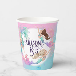  kleine zeemeerminnen papieren bekers