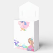 Kleine zeemeerminnende Baby shower Bedankdoosjes (Geopend)