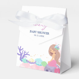 Kleine zeemeerminnende Baby shower Bedankdoosjes