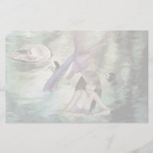 Kleine zeemeerminnende schrijfbenodigdheden briefpapier