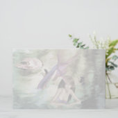 Kleine zeemeerminnende schrijfbenodigdheden briefpapier (Staand voorkant)