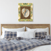 Kleine Zeemeerminnenschelpen Canvas Afdruk (Insitu (Slaapkamer))