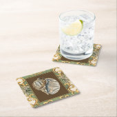 Kleine Zeemeerminnenschelpen Kartonnen Onderzetters (Insitu)