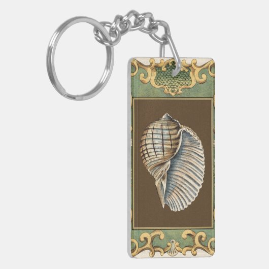 Kleine Zeemeerminnenschelpen Sleutelhanger (Voorkant Links)