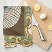 Kleine Zeemeerminnenschelpen Theedoek (Quarter Fold)