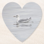 Kleine zeemeeuw kartonnen onderzetters (Voorkant)