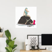 Kleine zeemmeisjes Fantasy Fairysproart Poster (Thuiskantoor)